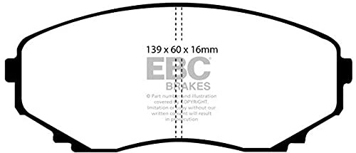 EBC Brakes DP61121 Green stuff Brake Pads 6000er-Serie
