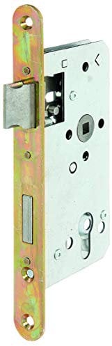 Alberts 215231 Einsteckschloss | speziell für Rahmentore - mit oder ohne Schließblech | verzinkt | Dornmaß 55 mm