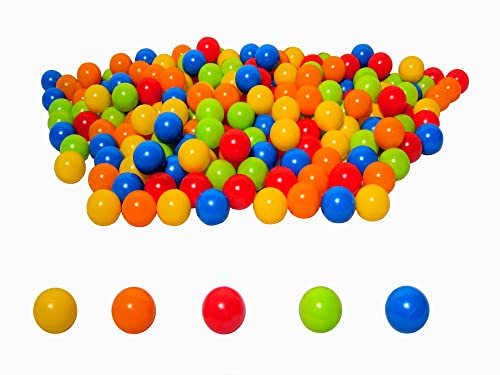 koenig-tom Bällebad24-300 Bällebad Bälle 6cm Ø, in der Spielqualität Babybälle Plastikbälle ohne gefähliche Weichmacher
