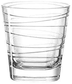 Leonardo Vario Struktur, Trinkglas klein für Wasser und Saft, transparent, 170 ml, 19449