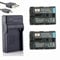 DSTE NP-FM50 Li-ION Battery (2-Pack) and USB Charger Costume Compatible with Sony NP-FM30, NP-FM50, NP-FM51, NP-QM50, NP-QM51, NP-FM55H