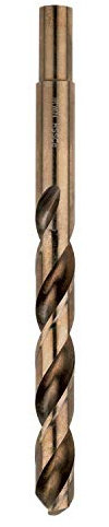 Irwin Tools 3016026 Single Cobalt Alloy Steel High-Speed Steel Drill Bit with Reduced Shank, 13/32 x 5-1/4