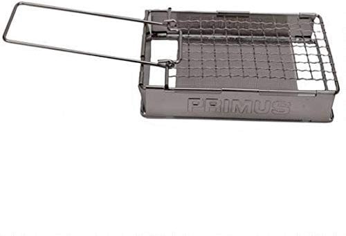 Primus Camping Toaster für Gaskocher - 17x14 cm - 186 g - Edelstahl - Klappbarer Griff und Seiten – Toaster flach zusammenfalten - Kleiner Toaster für Camping und Gasherd