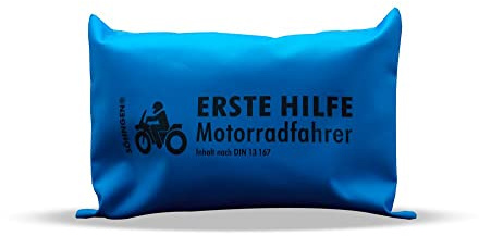 Erste-Hilfe-Tasche Motorradfahrer blau