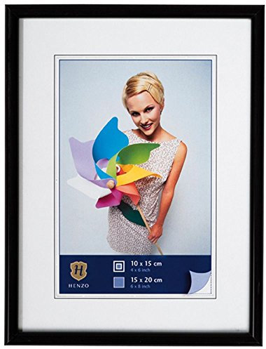 Henzo Bilderrahmen Napoli - Kunststoff - Bildformat 13x18 cm - Schwarz