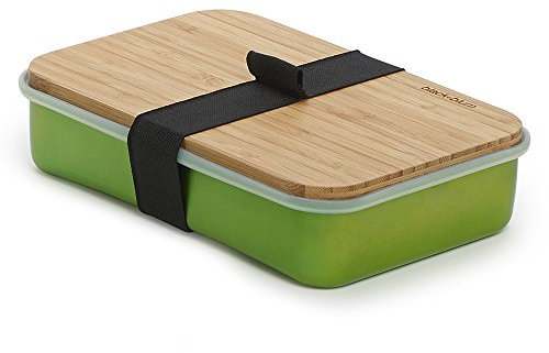 sandwich lunch box with board in lime