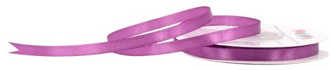 Satinband 6mm x 25m Rolle - FARBAUSWAHL in 3/6/12/18/25/38/50/75/100mm - farbecht & waschbar - Schleifenband für Hochzeit - Geschenkband zum Verpacken Dekorieren Basteln - Pflaume 473