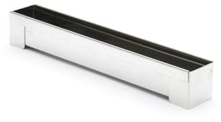 DE BUYER -3205.04 -gouttiere carree fine demont.inox 30x4cm, Gris