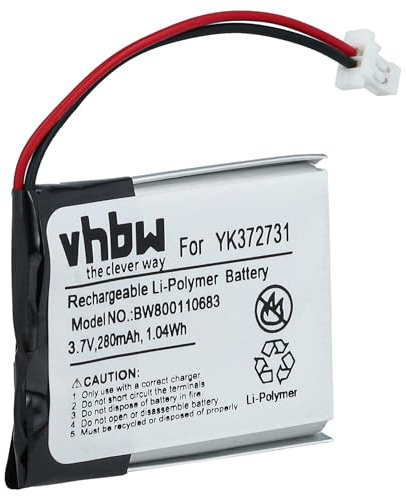 vhbw Battery compatible with Golf Buddy Voice 2 DSC-GB750, Voice 2 DSC-GB700 GPS Navigation System Sat Nav Golf (280 mAh, 3.7 V, Li-polymer)