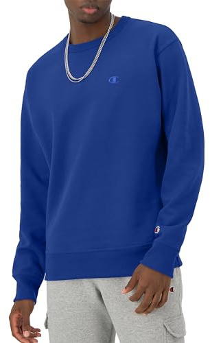 Champion Herren Crewneck, Powerblend Fleece Sweatshirt, Crewneck Sweatshirts (Reg. oder Groß & Lang)