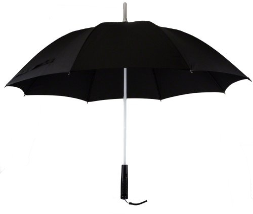 7dayshop Multi Colour Changing Umbrella with Built in LED Torch- Black Canopy