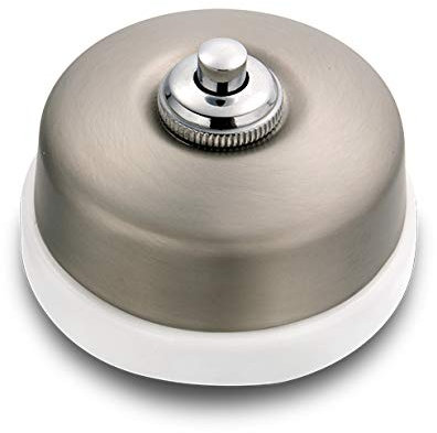 Fontini - Pulsador porcelana laton 10a-250v niquel pack