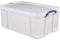 Really Useful Box Plastic Storage 64 Litre White Strong