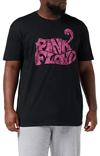 Pink Floyd Unisex T-Shirt: Swirl Logo (Black)