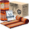 livasia Rollmatte Rollmatratze M schmal Einzelbett - 200x75x4,5cm - Gästebett Gästematratze 1 Person mit Muster, Reisebett Kofferraum outdoor, Thaimatte Kapok Garten handgefertigt (Orange)