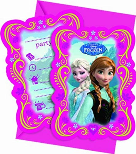 Disney 82504P - Frozen IEinladungs karten, mehrfarbig