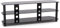 G-VO 3 Shelf Black Glass TV Stand for Sharp 43 LC-43CFE5200E Full HD D-LED TV