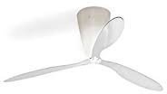 Blow, ventilatore da soffitto e lampada da soffitto, Transparent/Kunststoff/mit Fernbedienung, Standard, E27 150.00watts 220.00volts