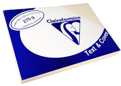 Clairefontaine Inh von 100 Decken Einband Text & Cover Leder 270 g A4 210 x 297 mm passendem Intense