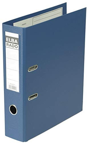 ELBA rado plast blau Datei – Dateien (blau, A4, 500 Blatt, 80 mm)
