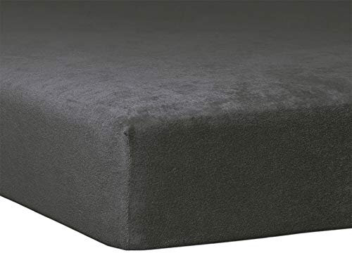 G Bettwarenshop Frottee Therapieliegenbezug Massageliegenbezug Graphit, 65 x 195 cm