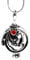 Elena Gilbert Vervain Antique Silver Tone Crystal Pendant Necklace silver