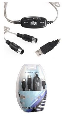 VORTEX ITALY MUSB200 CAVO INTERFACCIA MIDI USB BASSA LATENZA INDICATORI LED PER PC E MAC