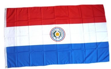Flaggenking Paraguay Flagge/Fahne - wetterfest, mehrfarbig, 150 x 90 x 1 cm