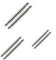 6 x Watch Strap Spring Bars Pins 3 Different Sizes in 1 Pack Double Flanged Replacemant Bar (18mm 20mm 22mm)