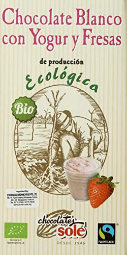 CHOCOLATE BLANCO CON YOGURT Y FRESAS ECO CHOCOLATES SOLE