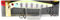 Bassday Mogul Minnow 88SP Dart Wobbler, Chartback Gill Hf, 88