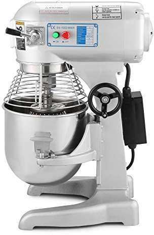 OrangeA Commercial Food Mixer 20 Litre Capacity Stand Mixer Heavy Duty 750W Electric Dough Mixer with 3 Agitator Attachments (20L)