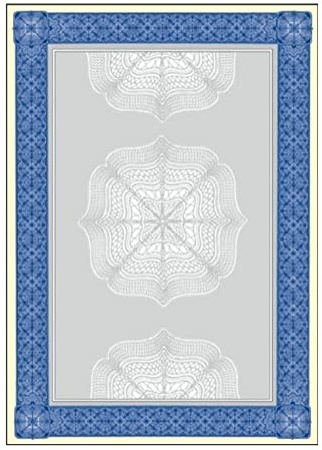 SIGEL Wertpapier Blau DIN A4 185 g 20 Blatt | DP490, Starke Papierqualität mit Sicherheitsoptik für besondere Dokumente