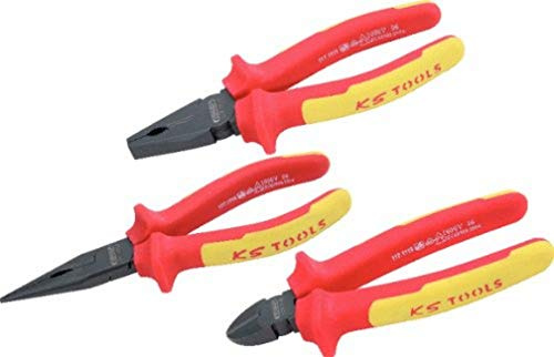 KS Tools 117.1110 ERGOTORQUE VDE Zangen-Satz, 3-tlg.