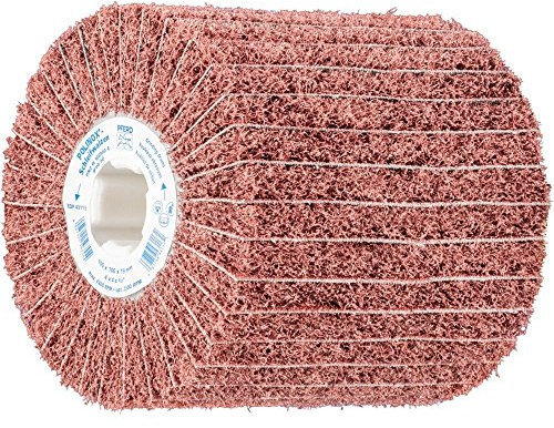 PFERD 44641106 POLINOX Schleifwalze PNZ | 100 x 100 mm, Keilnut 19 mm, Korund A60, gröberes Schliffbild, Schleifwalzen