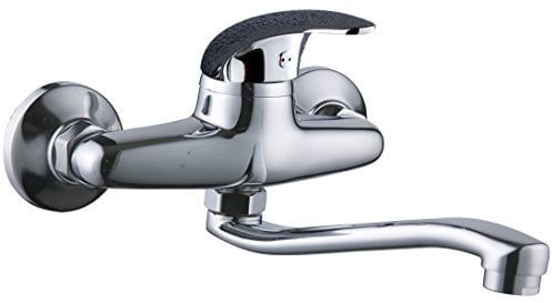 DP Bath Lirio - Robinet Mitigeur de cuisine (mural), bec bas , argenté