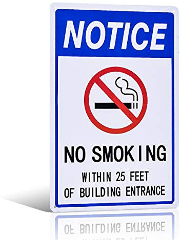 不适用 Metall-Blechschild No Smoking, Vintage-Wandkunst, Gemälde, Poster, Garage, Wanddekoration