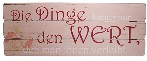 Cepewa Bild Philosophie mit Spruch Dinge 30 x 80 cm