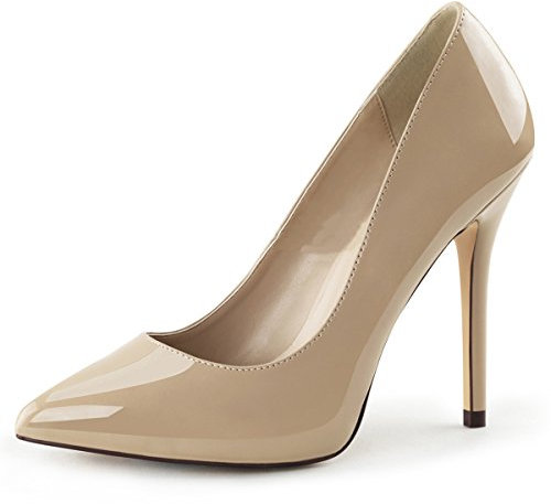 Higher Heels PleaserUSA Pumps Amuse-20 Lack Creme Gr.44