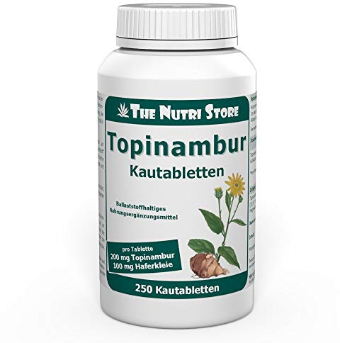 Topinambur Kautabletten 250 Stk. mit Haferkleie