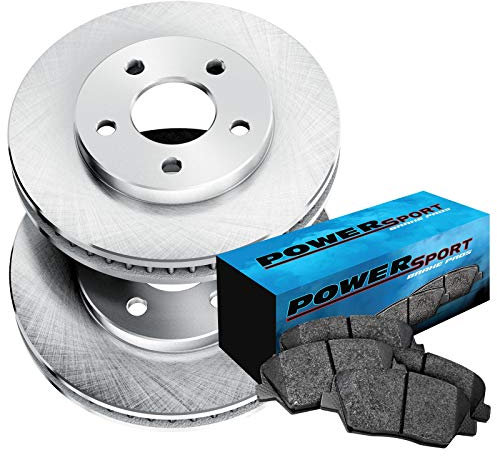 PowerSport Bremsen und Rotoren-Set, Bremsbeläge hinten, Bremsrotoren und Bremsbeläge, Keramik-Bremsbeläge und Rotoren, passend für Jeep TJ, 2003–2006 Jeep Wrangler, Jeep Liberty 2003–2007