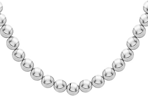 Tuscany Silver Damen Halskette Sterling Silber 6mm Ball 43cm/17zoll
