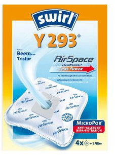 Swirl Staubsaugerbeutel passend für Y293 / Y 293 MicroPor Plus AirSpace für Medion Staubsauger Micromaxx, MM 2668