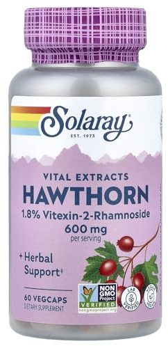 SOLARAY Vital Extracts, Hawthorn, 60 VegCaps