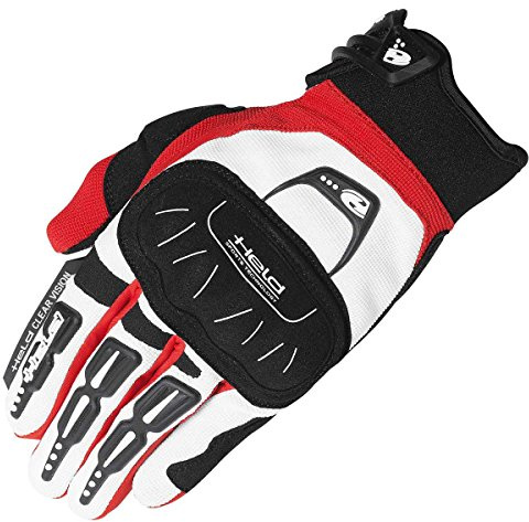 Held Backflip Motorrad-Handschuh Weiß-Rot XL / 10