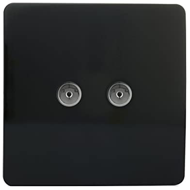 Trendi - Prise TV double Design - - Noir
