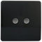 Trendi - Prise TV double Design - - Noir