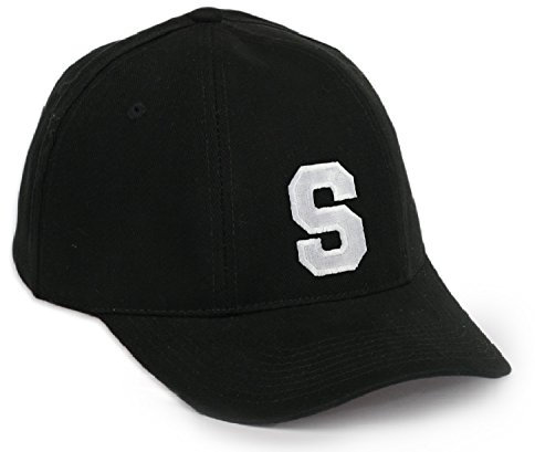 Baseball Mütze Cap Caps A-Z schwarz Snapback with Adjustable Strap Snap Back LA (S)
