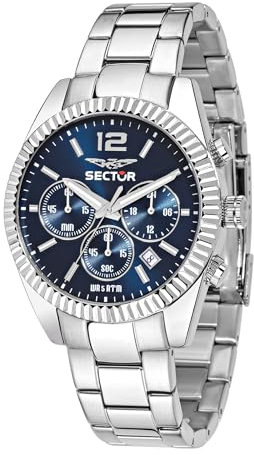 Sector No Limits Orologio da Uomo Analogico al Quarzo con Cinturino in Acciaio Inox – R3273676004