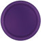Deep Purple Round Paper Dinner Plates (22cm) 8 Count - Elegant Solid Color Party Plates, Perfect for Weddings, Birthdays & Celebrations
